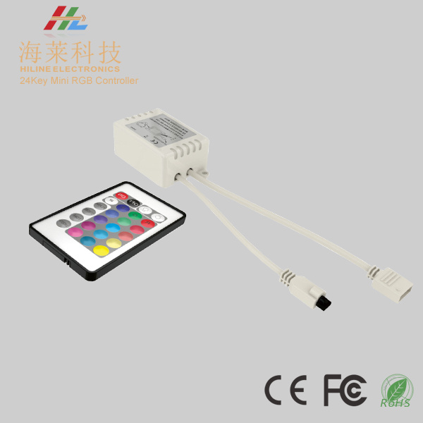 24key RGB LED Controller with IR Remoter