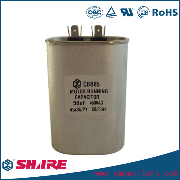 Cbb65 AC Motor Capacitor Polypropylene Film Capacitor