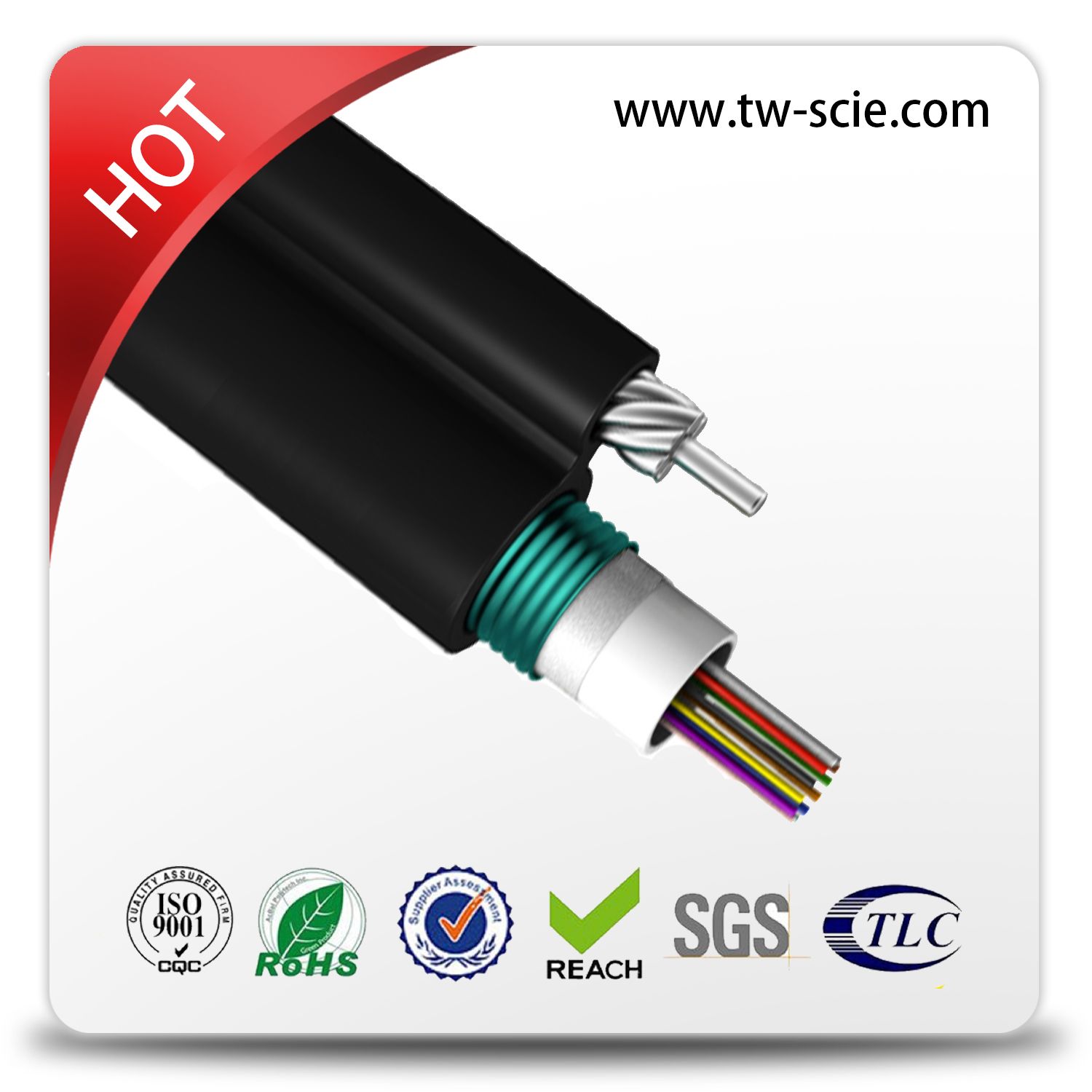24c Fiber Optical Cable with Figure-8 Self-Supporting Gyxtc8s Type-G