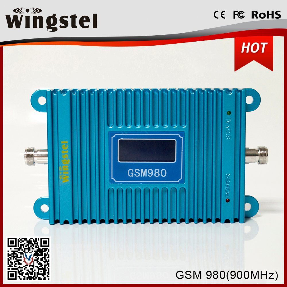 Hot Sale Blue Signal Repeater GSM980 Signal Booster with LCD Enhance Signal for Mobile