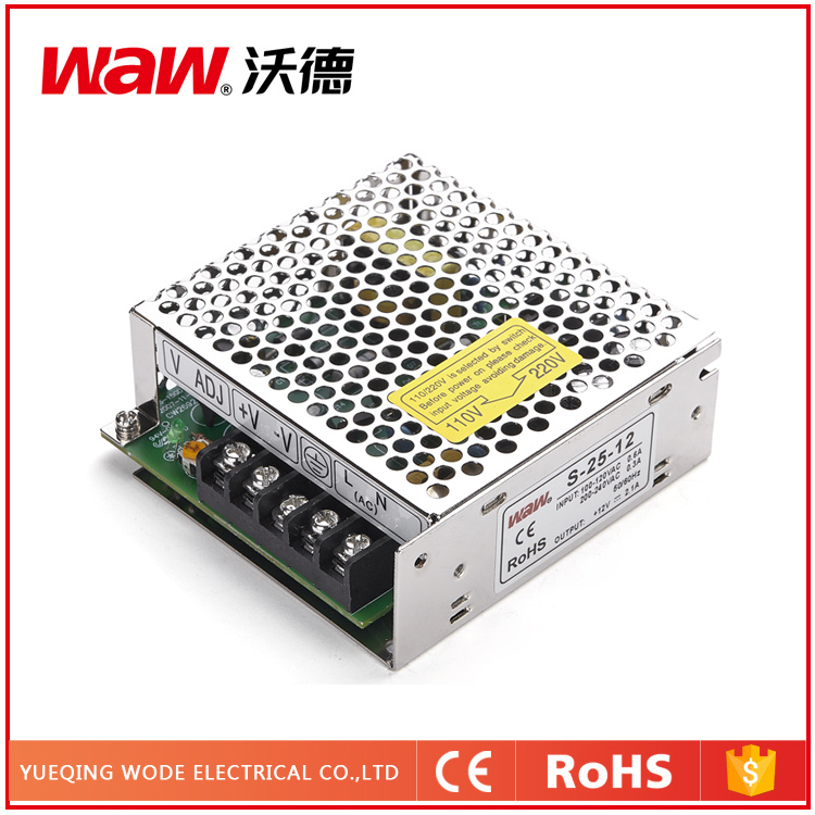 25W 24V 1A Switching Power Supply with Short Circuit Protection