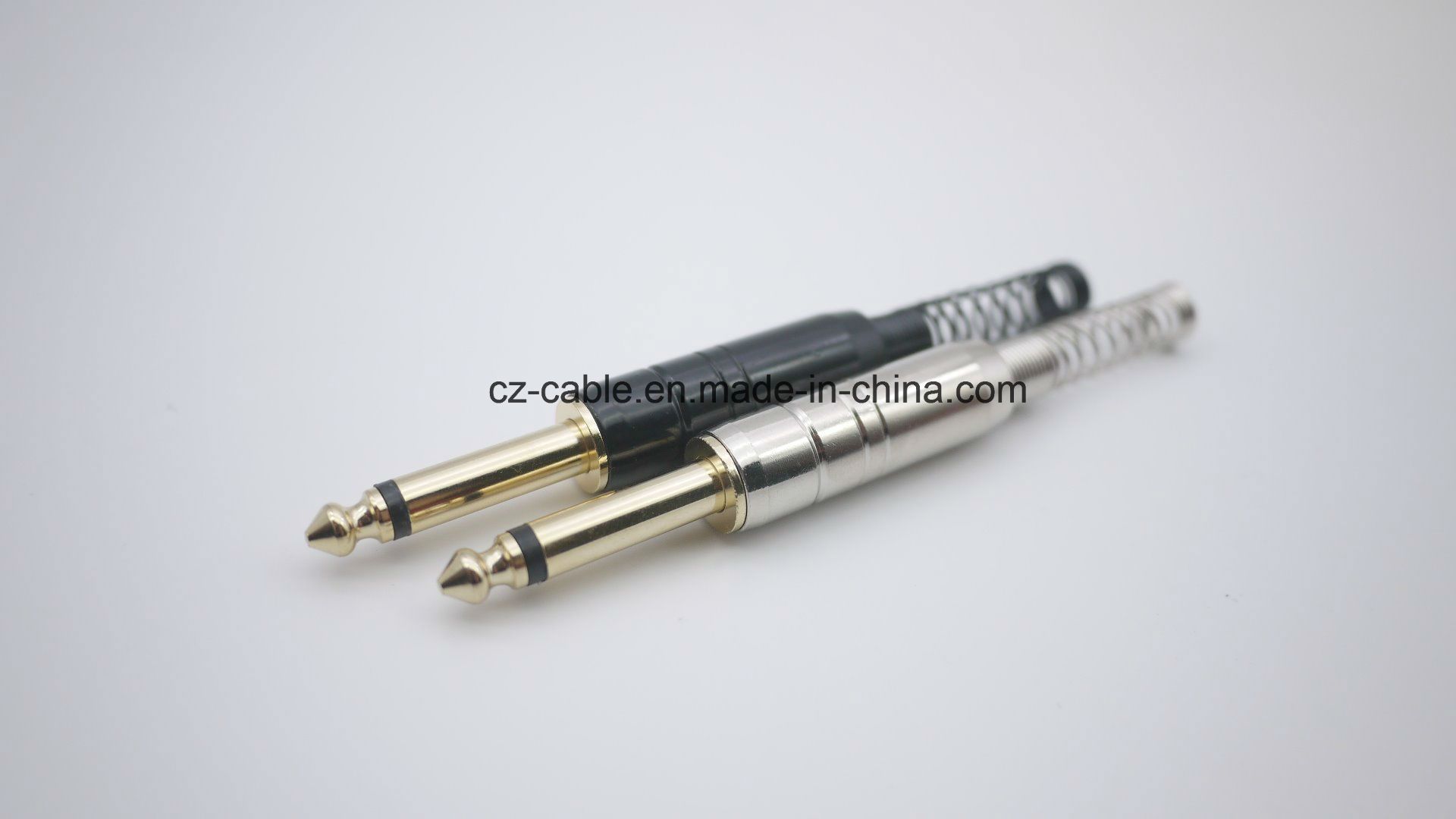 6.35mm Mono Plug W/Spring for AV Cable
