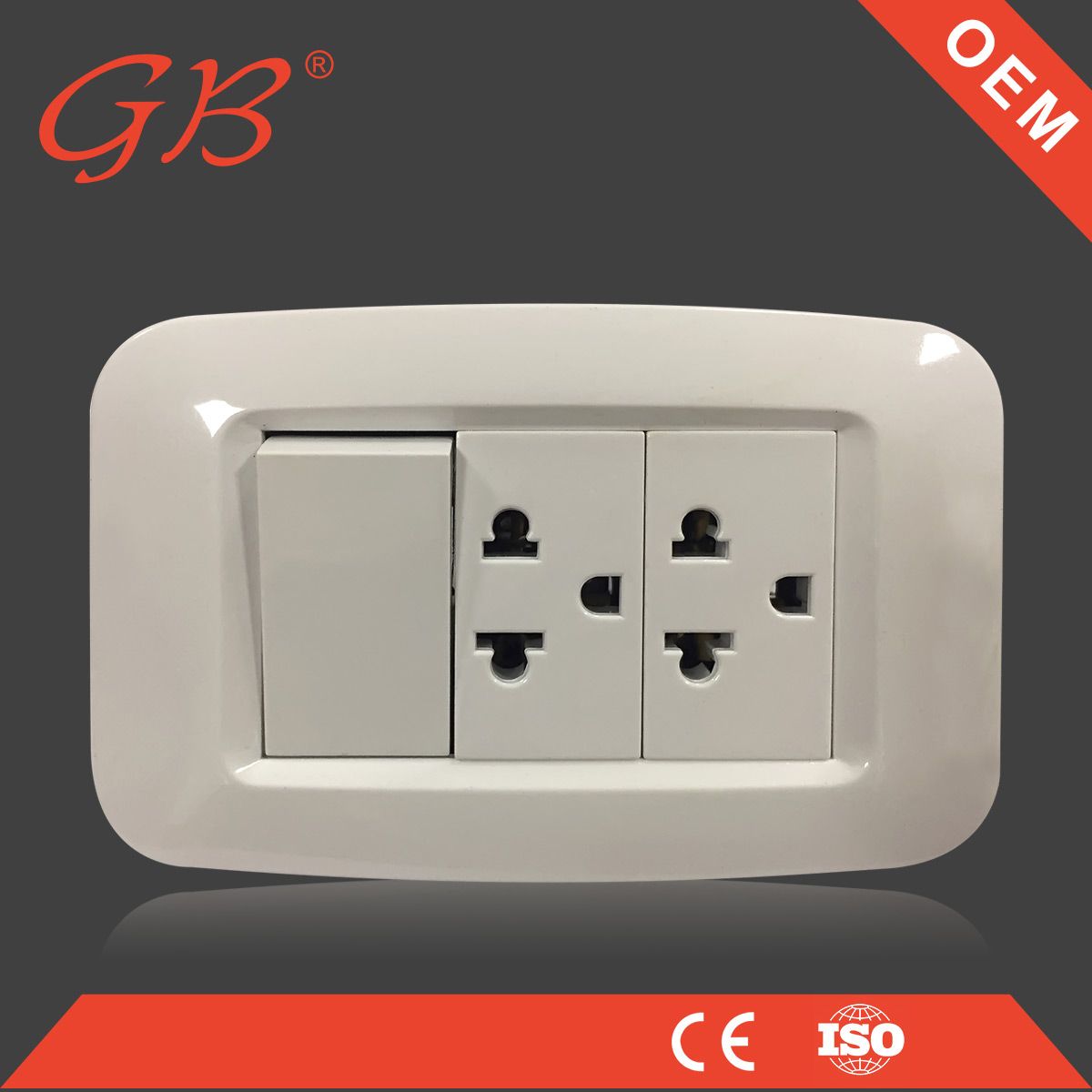 South American Standard Wall Socket Electrical Receptacle Socket