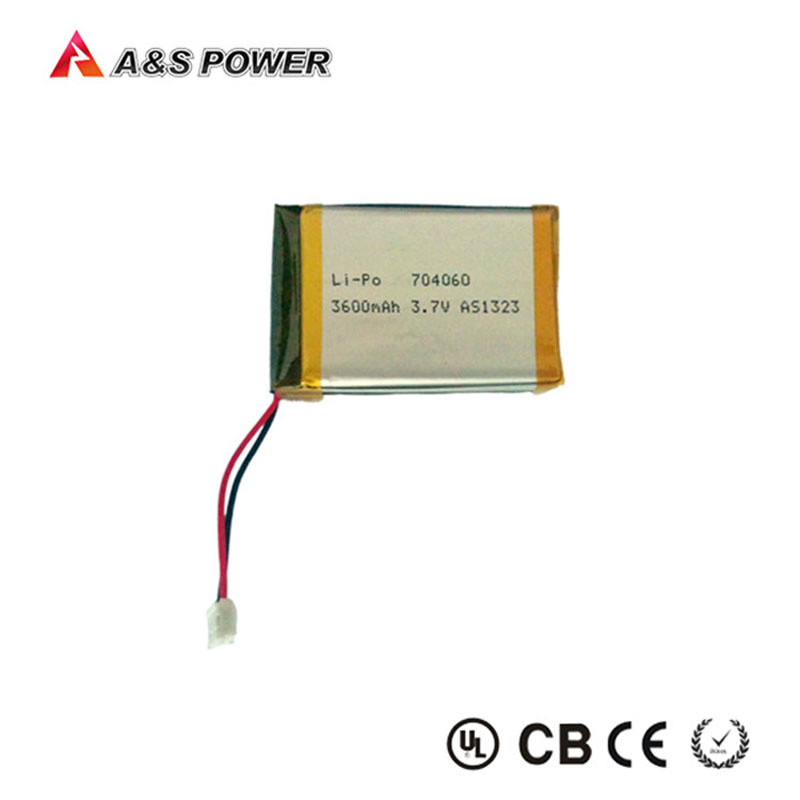 2p 704060 Rechargeable Lithium Polymer Battery 3.7V 3600mAh with Connector