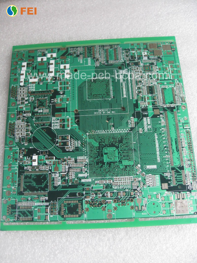 OEM Rigid HASL Immersion Tin Six 6 Layer PCB with 1.6mm Board Thickness / 0.3mm Diameter (FEI279)