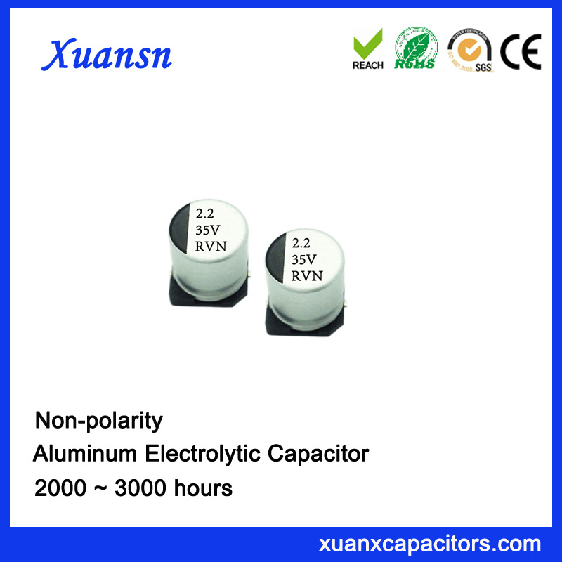 2.2UF 35V SMD Non Polarized Aluminum Electrolytic Capacitor