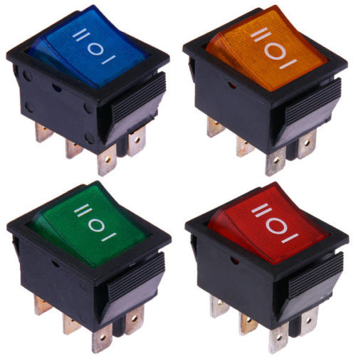 Kcd4-201 6 Pin on off on Rocker Switch
