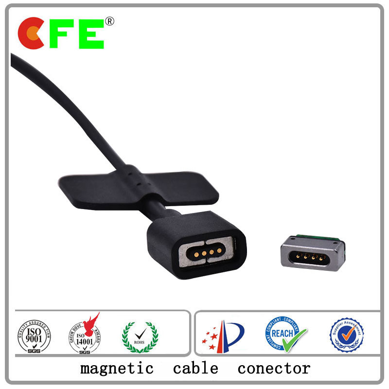 4pin Magnetic Connector for Power and Signal Connection in Laptop