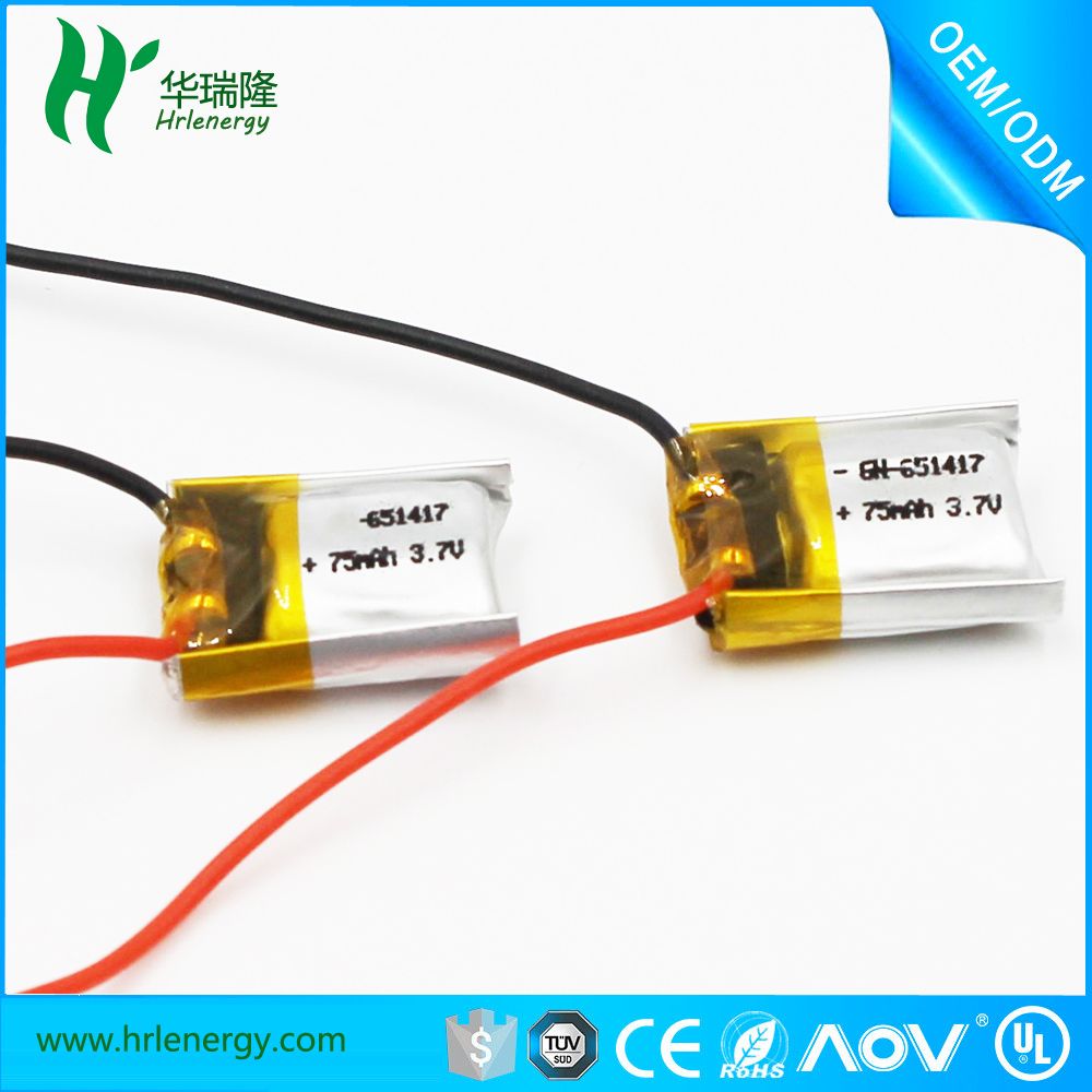 1000mAh Lipo Rechargeable Battery for E-book Bluetooth Headset Headphone