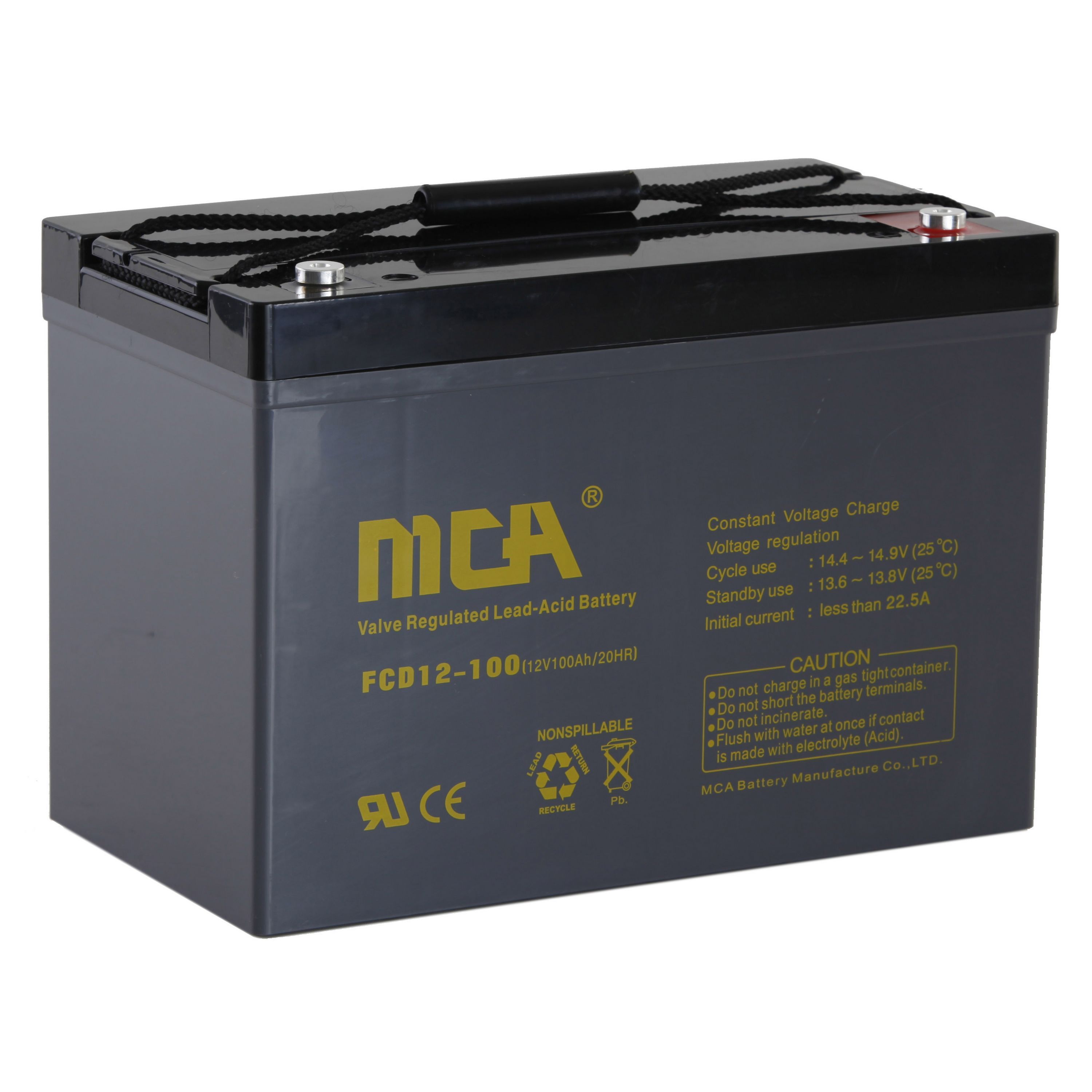 12V100ah Deep Cycle Battery Sealed Lead Acid Rechargeable