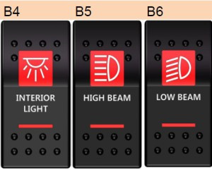 12V 24V Auto/ Car / Marine Dual LED Rocker Switch
