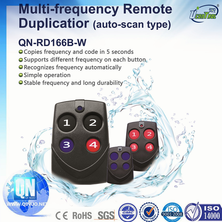 Universal Auto Scan Frequency&Code Fixed Code Remote Duplicator Qn-Rd166b-W Recognize Frequency&Code Automatically
