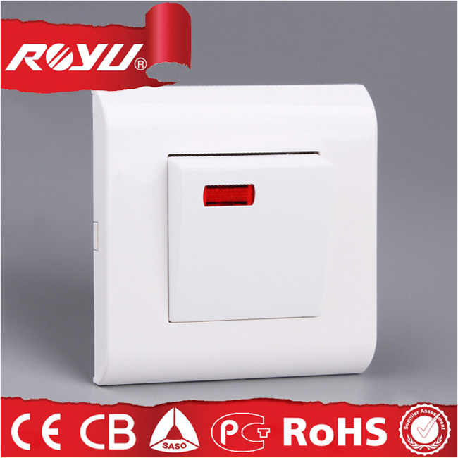 PC Material 32A Water Heater Wall Switch