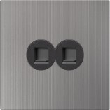 M124D Double TV Socket Hermano Elec