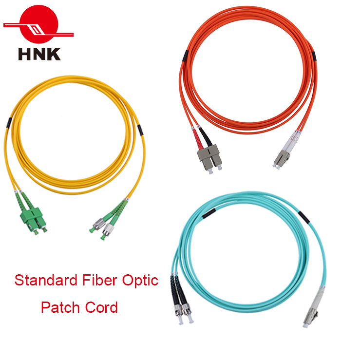 PC/Upc/APC Sc/LC/FC/St/Mu/MTRJ/E2000 Simplex Duplex Singlemode Multimode Fiber Optic Patch Cord