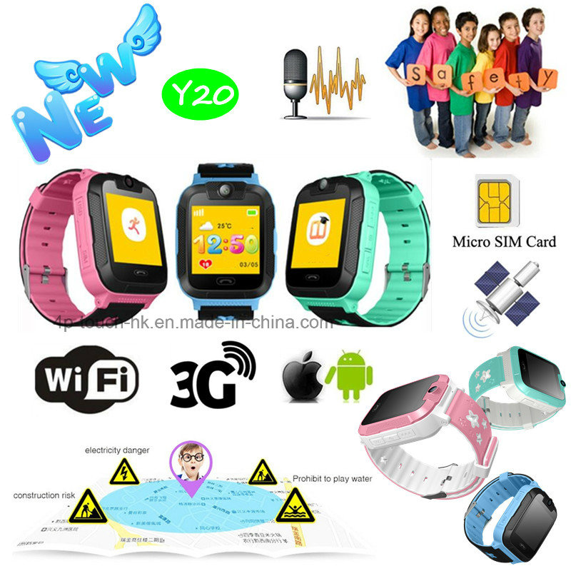 Hot Selling 3G Watch Tracker GPS with Camera 3.0 (Y20)