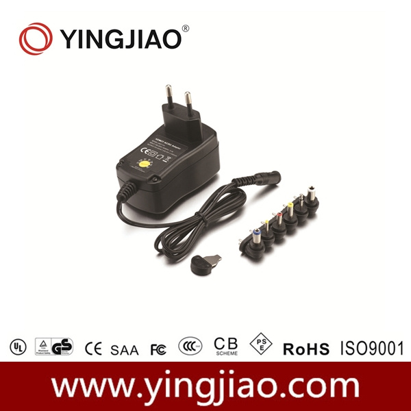 1000mA Switching Mode Universal Regulated Power Adapter