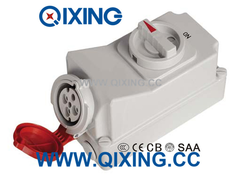 IP44 Best Quality Socket with Switches and Mechanical Interlock