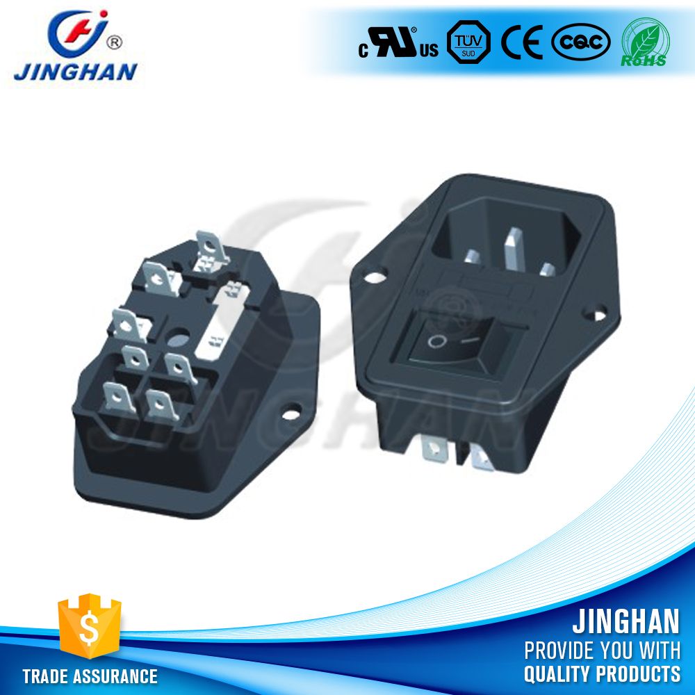 AC Power Socket with Fuse and Switch Jhac-01A3