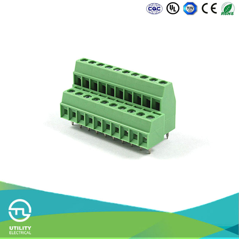 PCB Screw Terminal Blocks Mu1.0h2l3.5 Pitch 3.5mm
