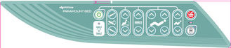 Glossy Lamination / Varnish Printed Membrane Touch Switch Front Panel Overlay