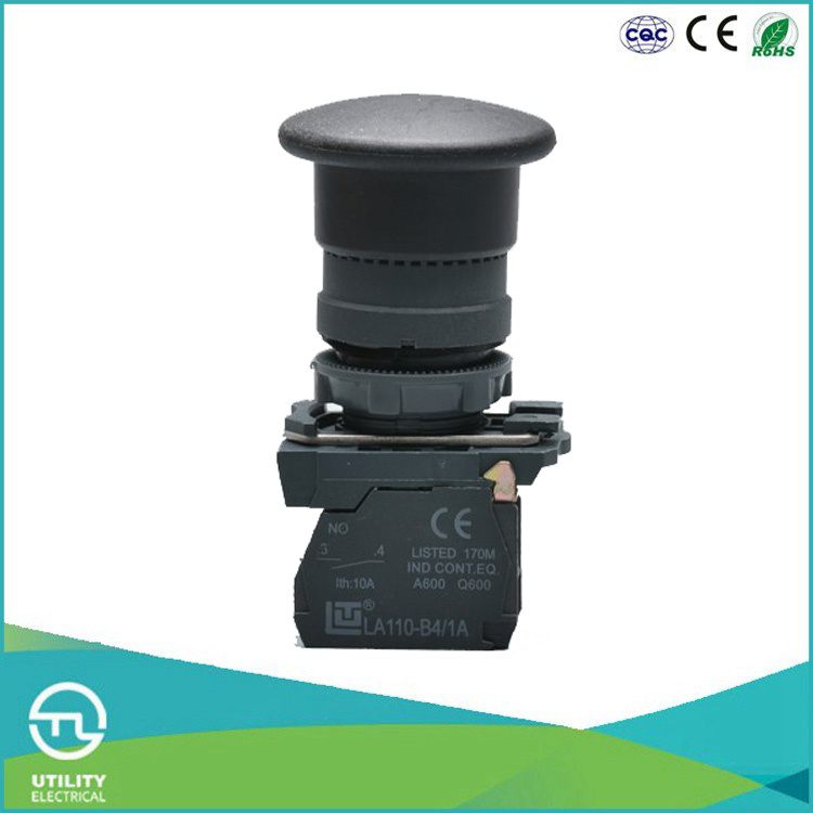Utl Mushroom Plastic Snap-Action Push Button Switch