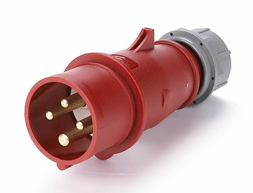 16A 3P+PE IP44 Industrial plug (MN1401)