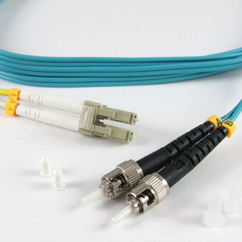 Fiber Optic Cable Patch Cord PC 3m 3.0/2.0mm 50/125 Om3 LC-St