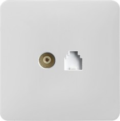 China TUV Certified BS Standard Tel + TV Socket Manufacturer