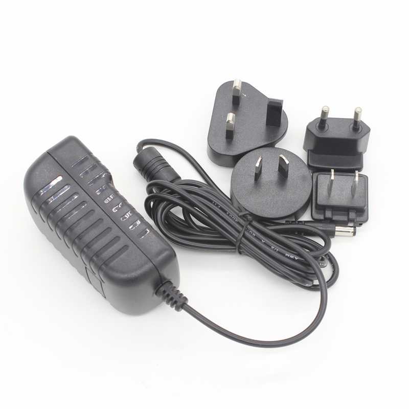 Hot Selling! 24W High Power Interchangeable Plug AC DC Adapter with CE