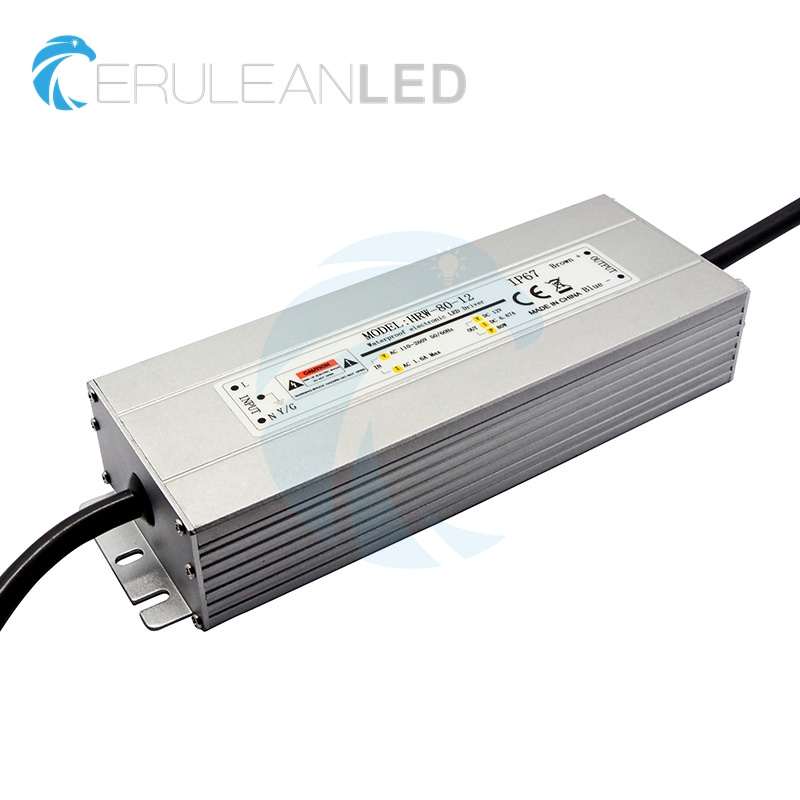 DC 12V 24V Output 80W IP67 Waterproof LED Power Supply