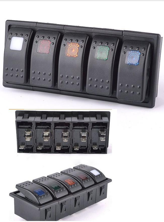 Marine 12V LED Light Rocker Switches/Car Switch Panels