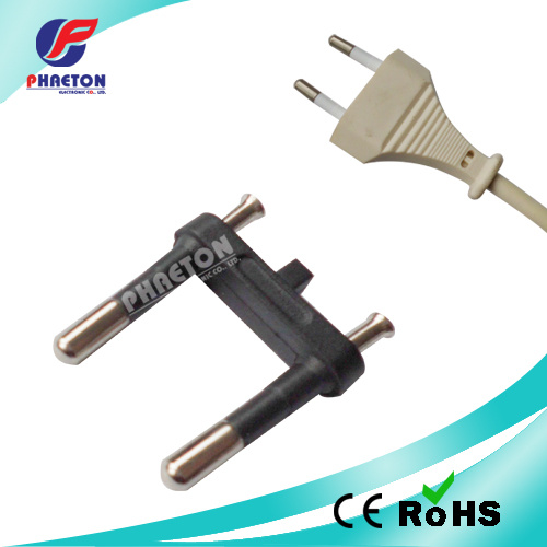 Small 2 Pin 2.5A Europe Power Plug Insert