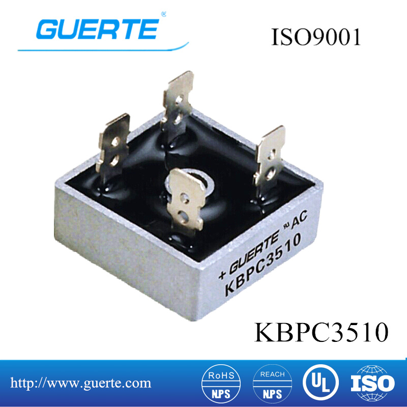 Single-Phase Bridge Rectifier Kbpc 35A 1000V with ISO9001