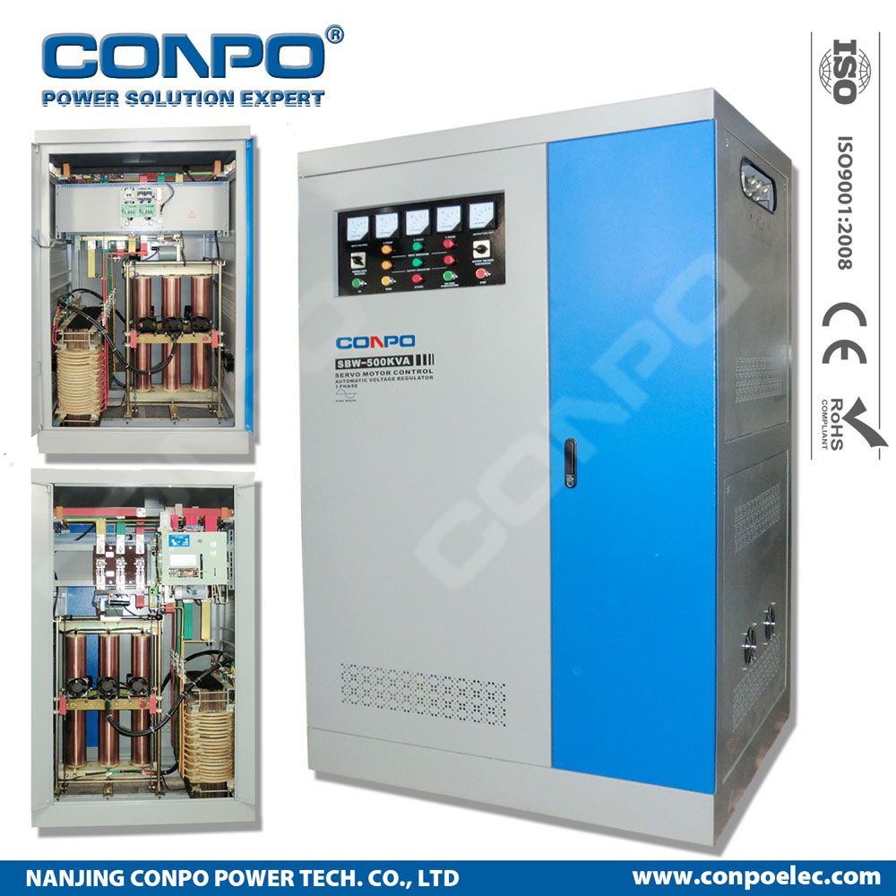SBW-500kVA 3phase Industrial-Grade Compensated Voltage Stabilizer/Regulator