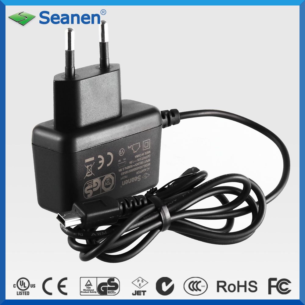Portable 5V DC 1A GS Laptop Switching AC Power Adapter