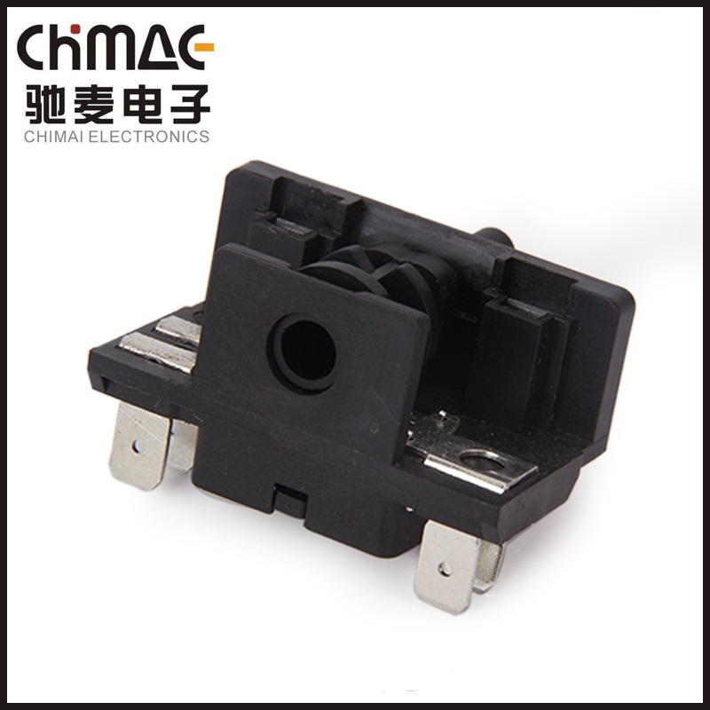 Mini Rotary Switch 16A Black Red Color Plastic Spindle