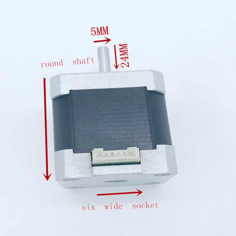 Factory Price 2 Phase 1.8 Degree Hybrid Bipolar Stepper Motor NEMA 17 for Stage Light
