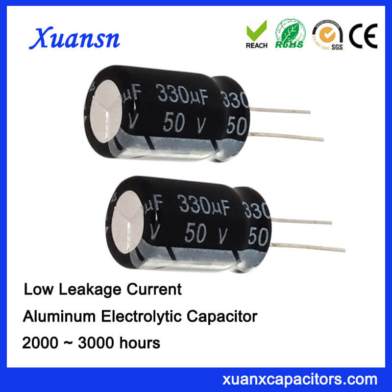 330UF 50V Low Leakage Capacitor Aluminum Electrolytic