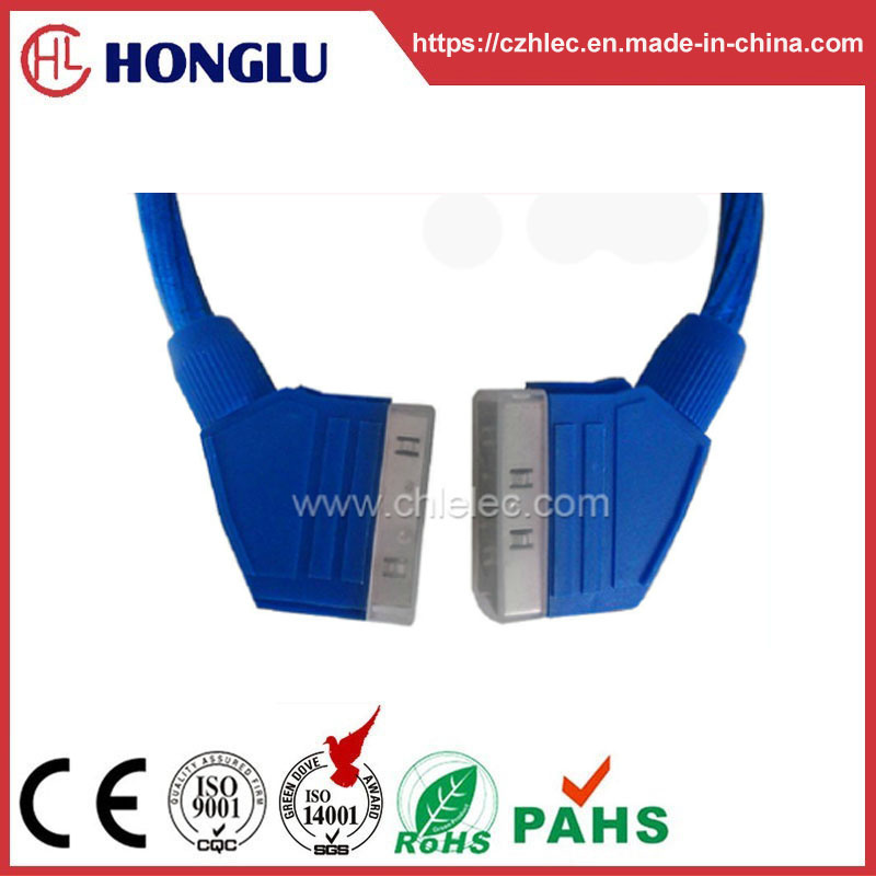 Gold-Plated Customized Scart Cable (SY029)