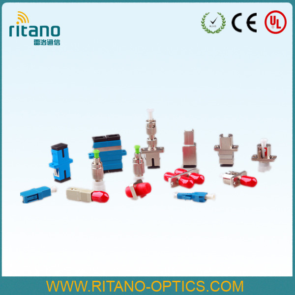 MPO/MTP/FC/Sc/LC/St/MTRJ/E2000/MPO/DIN/D4/SMA Types Fiber Optic Adapters