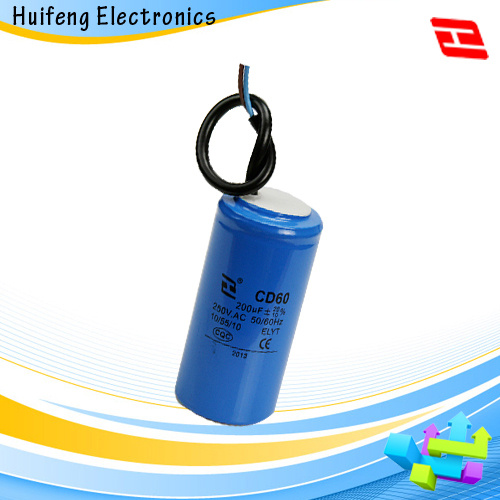 Hf CD60 Electrolytic Motor Starting 250V 200UF Capacitor