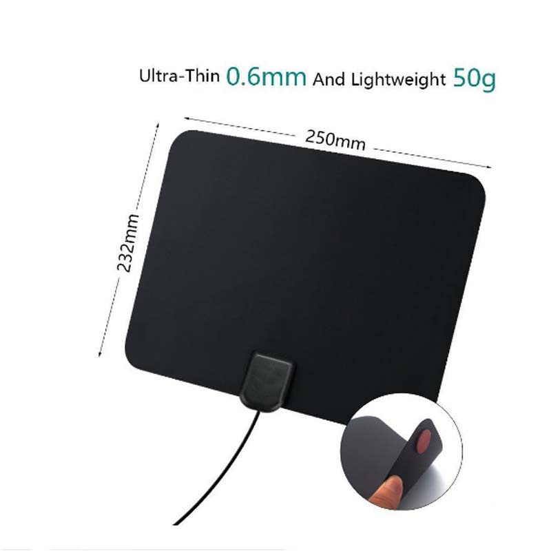 Black High Gain Tvfox Indoor Antenna