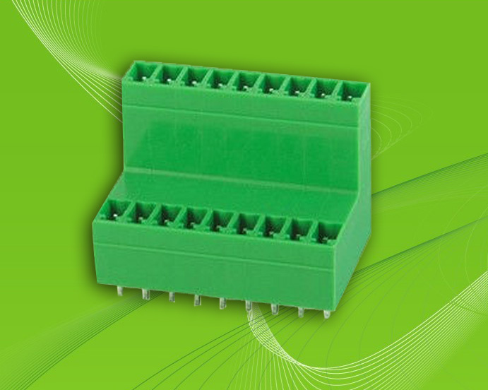 Pluggable Terminal Block with Dual Row Vertical Pin Header