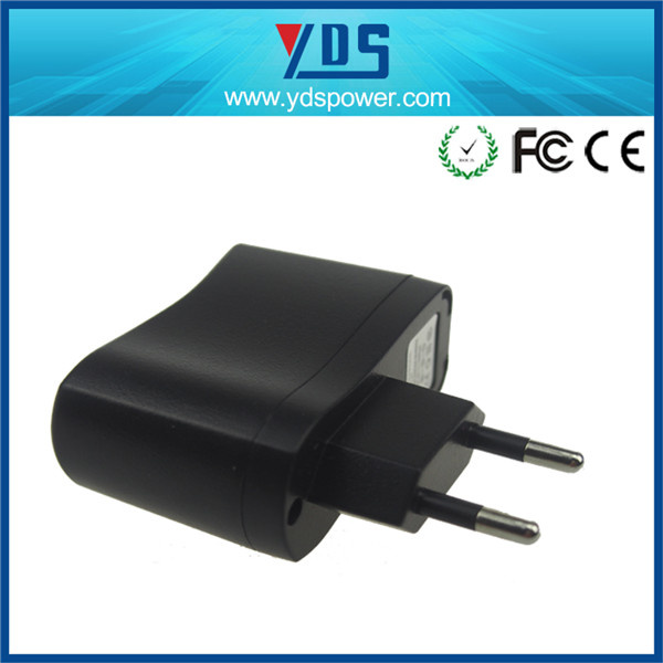 5V 1A EU Wall Plug Adapter with USB