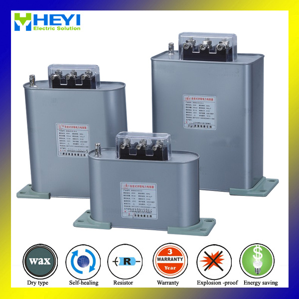 Low Voltage Metallized Polypropylene Film Power Capacitor Three Phase Bsmj