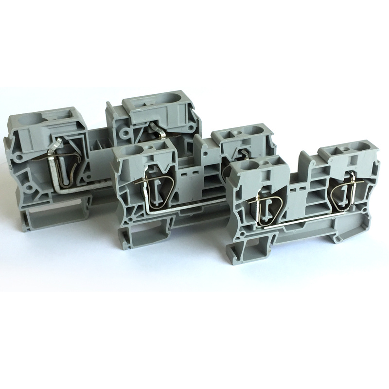 Spring DIN Rail Terminal Block 10mm2 57A 1000V St10