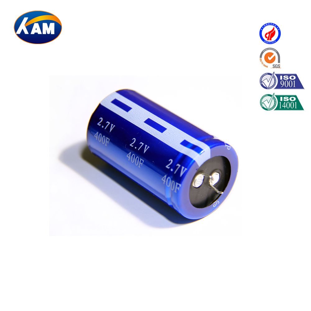 Super Capacitor 2.7V 400f Winding Series Kamcap Farad Capacitor High Quality with RAM Car Recorder Intelligent Instrumentation UPS Toy Vacuum Switch Sue