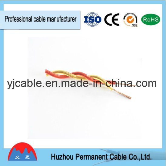 Red&Yellow Twisted Rvs Electrical Wire 450/750V Lighting Cable Wire