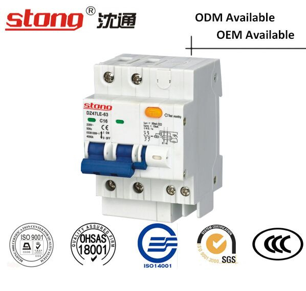 Dz47le Leakage Current Protection Mini Air Circuit Breaker C65